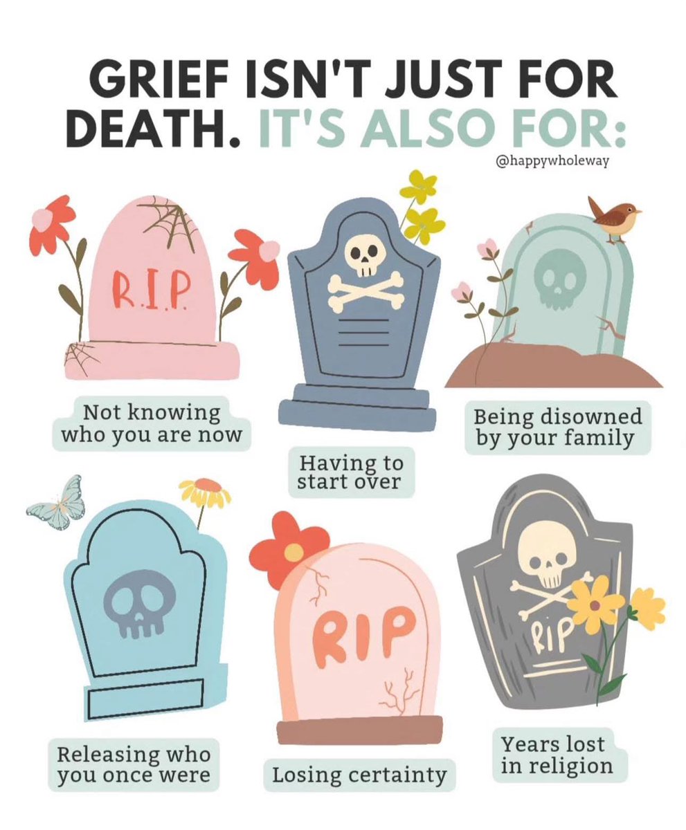 Spending time with the kid and trying not to get overwhelmed with sadness.