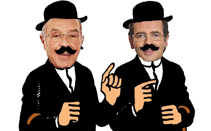 Marques Mendes e António José Seguro: os Dupont &amp; Dupont da política nacional. Iguais no discurso, diferentes só na gravata.