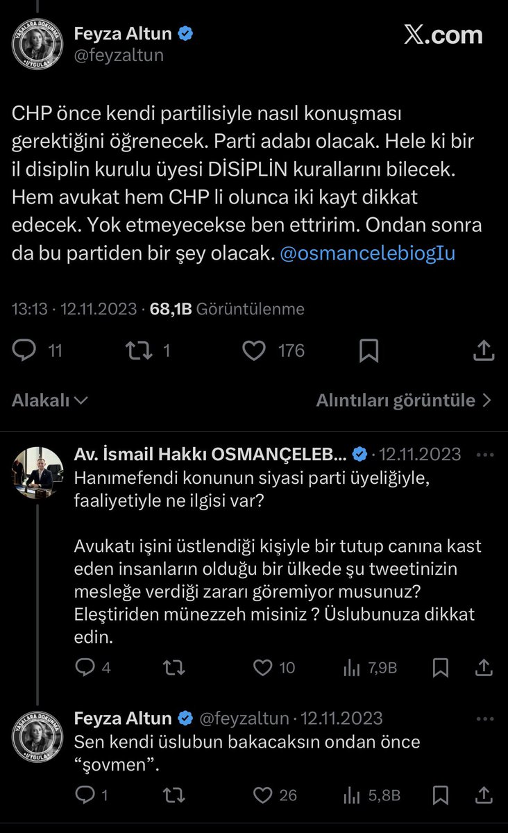 El üstünde tutulduğu, fan clublarının olduğu zaman bir meslektaşımızı hedef göstermişti bu arkadaş. Ben de şovmen demiştim.

Bu atışmadan sonra "dikkat ettirmek" için birilerine de arattırdı beni 😄 Az bile demişim.