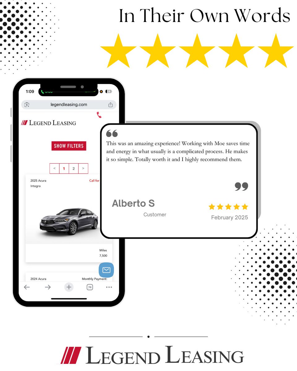 legendleasingfl's tweet photo. A big thank you to our client for letting us handle their new car search 🙏 Enjoy the ride! #CustomerLove #LegendExperience #DriveHappy https://t.co/qvzKBho0HJ