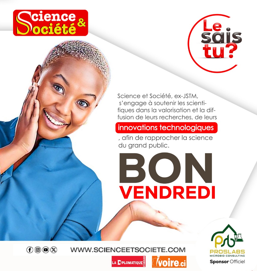 jstm_mali's tweet photo. Bon vendredi!
#science  #BonVendredi #weekend #ProSlab #scienceetsociete #JSTM
Web: https://t.co/PDwYpa4Arv
TikTok: @scienceetsociete
Facebook: @scienceetsociete
YouTube: JSTM TV
LinkedIn: Science et societe
Instagram: science_societe
WhatsApp: https://t.co/Dhwk05h9Ek https://t.co/8OFziNXFQA