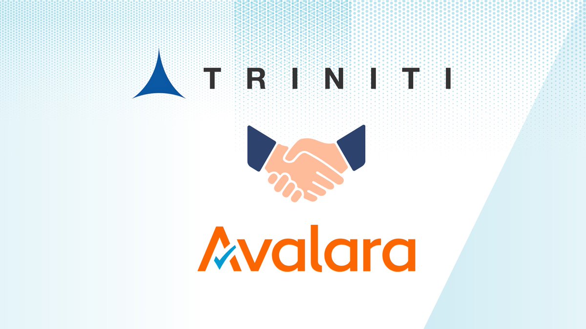 TrinitiCorp's tweet photo. We’re excited to share that Triniti has partnered with @avalara as an Implementation Partner.
We’re proud to be implementing Avalara’s solutions at one of our existing clients, strengthening our mission to deliver innovative, reliable solutions that drive growth and compliance. https://t.co/LRFwHdkq9A