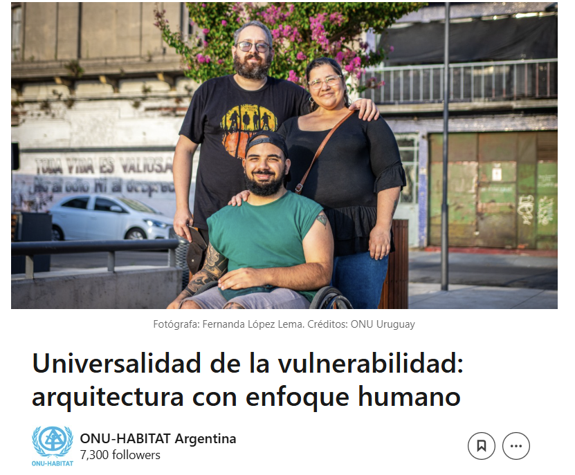 📰 Nueva edición del newsletter de <a href="/onuhabitatarg/">ONU-Habitat Argentina</a>  

“El desafío es concebir desde el inicio viviendas y ciudades inclusivas”, destaca el Arq. Ángel Cómeras Serrano.

Una reflexión sobre la universalidad de la vulnerabilidad.

Leé👉linkedin.com/pulse/universa…