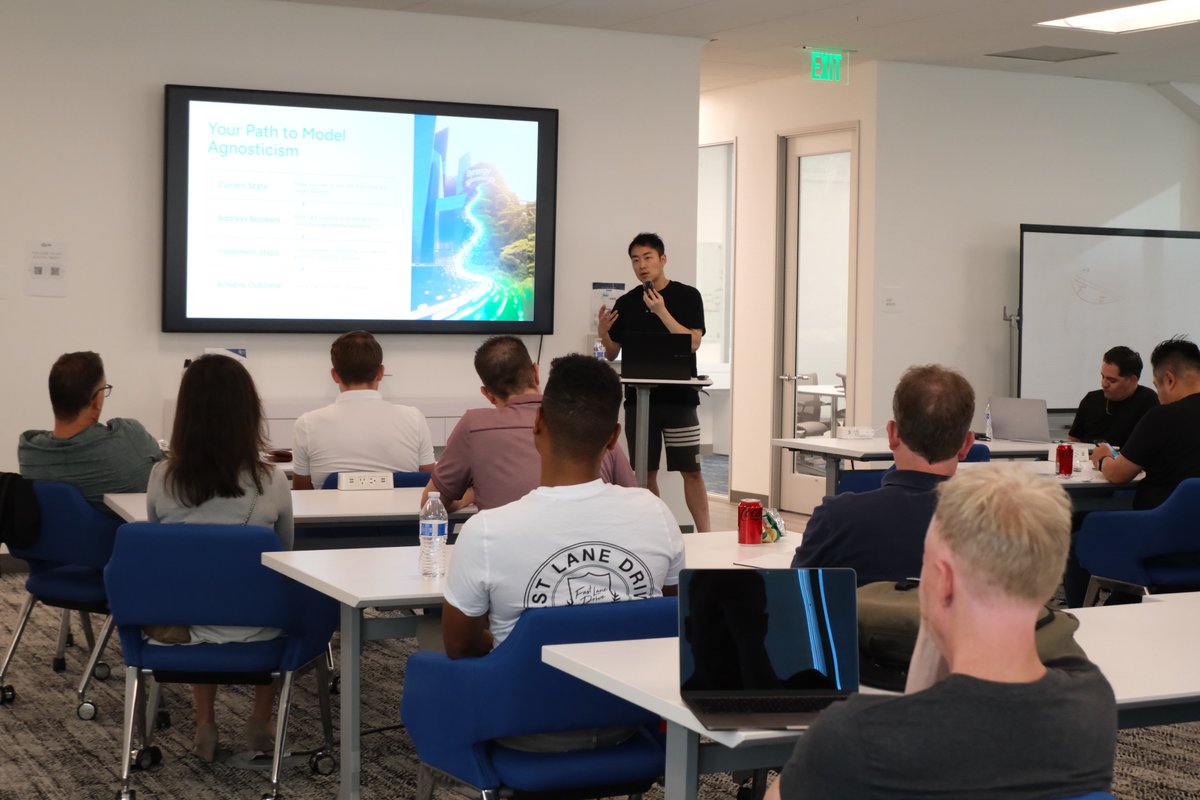 NewPortAIX's tweet image. Bay Area builders showed up. 🙌 Co‑hosted with @gmi_cloud, we shared how @NewPortAIX ships GenAI content faster - stable lip‑sync, photoreal avatars, API‑first.
🎥 Full talk: youtube.com/@NewPortAI
Build now: dreamstudio.newportai.com/home
#GenAI #AICommunity #DreamStudio #DreamAPI