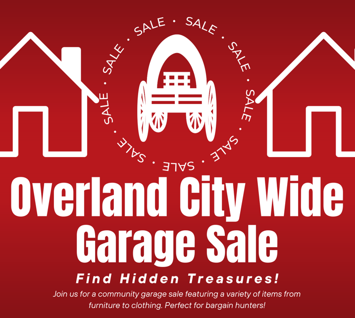 OverlandMO_PR's tweet photo. We're super excited to let you know that the Overland City Wide Garage Sale is happening this Saturday, September 20, 2025! For more information, please visit https://t.co/7ib7XoRJue https://t.co/tilIFI7CjA