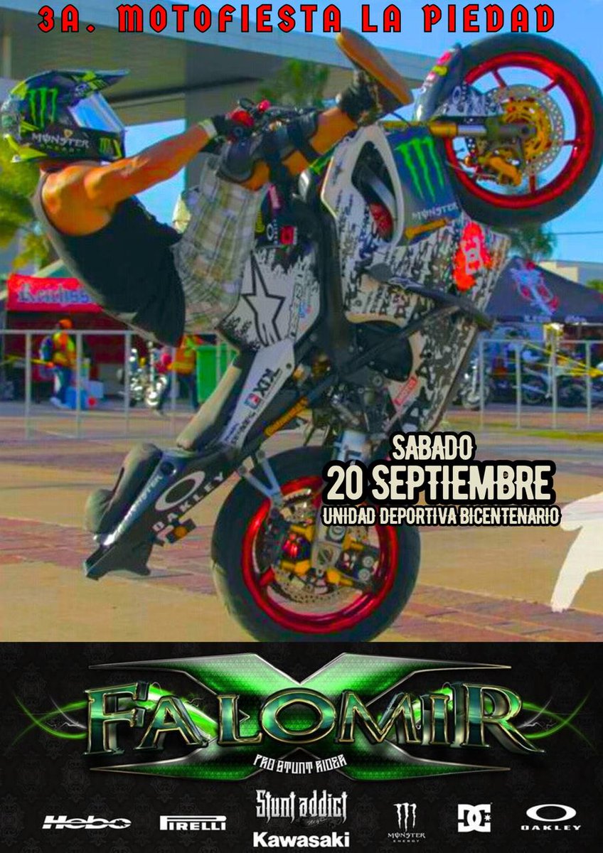 FALOMIRSTUNT's tweet photo. Vamonos la Moto Fiesta La Piedad 2025 #愛のがっこう #TheSummerITurnedPretty #Falomirstuntrider https://t.co/GlSvxUZTNq
