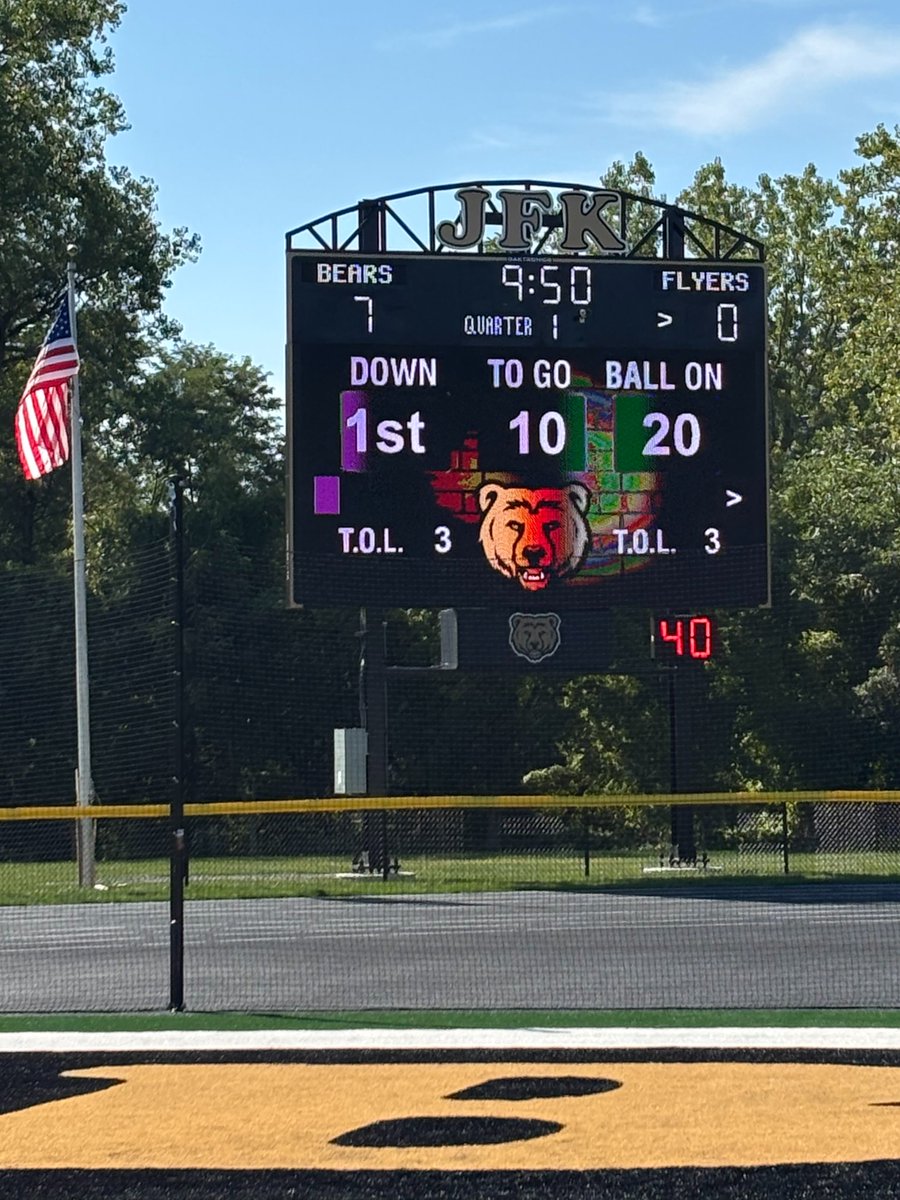 Thank you to the <a href="/CSUFSD/">Cheektowaga-Sloan SD</a> school district for partnering with us on this project!  The new videoboard looks amazing in your John F. Kennedy Highschool stadium! Go Bears!