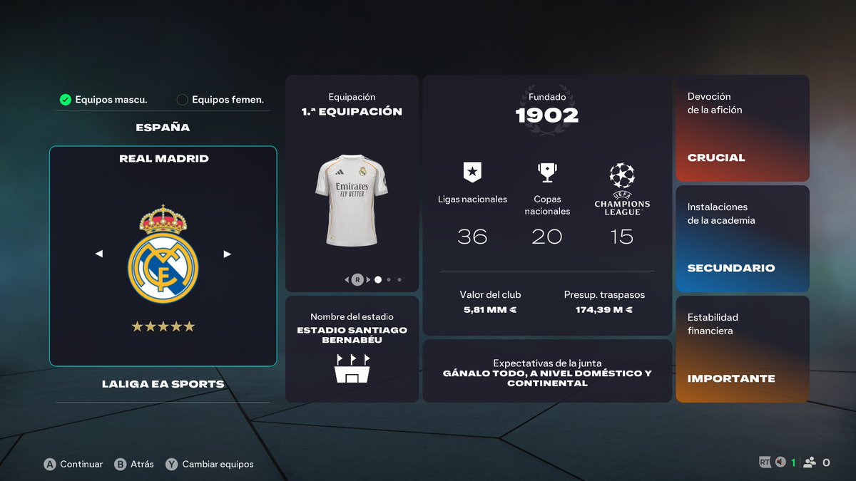 clubmodocarrera's tweet image. Modo Carrera FC 26 - Real Madrid 🇪🇸

El Real Madrid es uno de los equipos más grandes del mundo, pero la llegada de Xabi Alonso y la necesidad de construir un proyecto ganador bajo su mando lo convierte en un equipo un poco más disfrutable para una partida en Modo Carrera