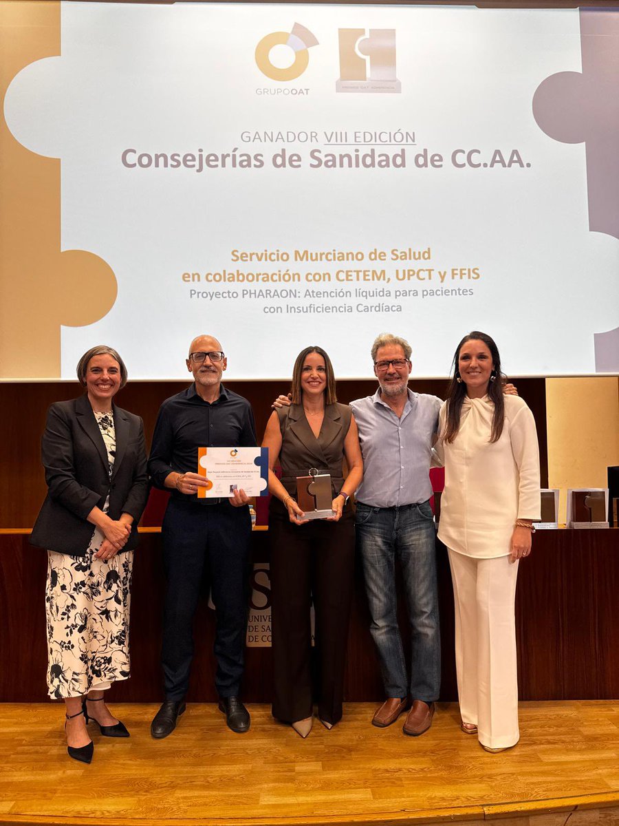 🏆 Categoría de mejor proyecto en Consejerías de Sanidad de CC.AA. 🏆

🥁El premio al mejor proyecto es para el Servicio Murciano de Salud
<a href="/Murciasalud/">Murciasalud</a>, en colaboración con el Centro Tecnológico del Mueble y la
Madera <a href="/CETEM_CT/">CETEM</a>, Universidad Politécnica de Cartagena <a href="/UPCToficial/">Universidad Politécnica de Cartagena | UPCT</a> y