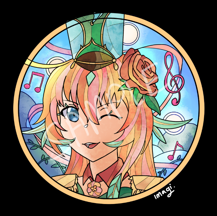 Lianorn Stained glass WIP