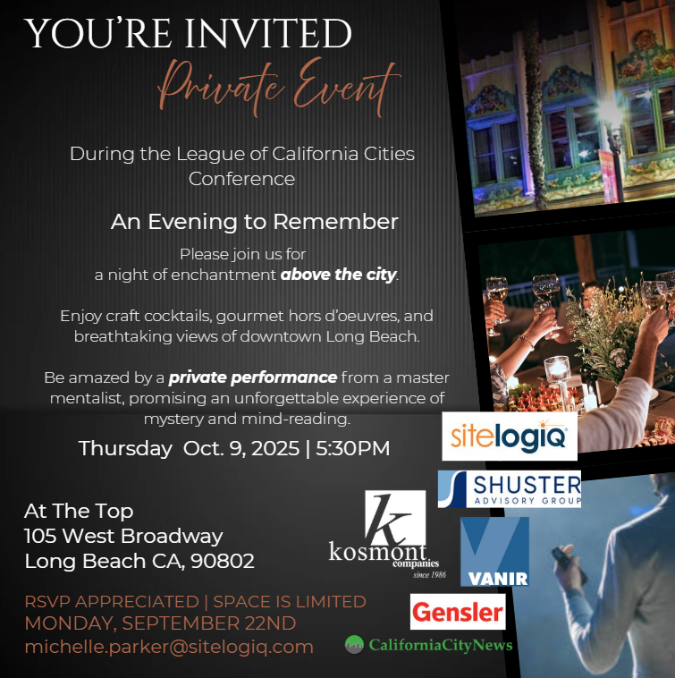 Kosmont invites you to join us for a spectacular evening! This exclusive event is for all Public Officials during the <a href="/CalCities/">League of California Cities</a> Annual Conf &amp; Expo next month. Come be amazed by the performance of a master mentalist &amp; mind reader. Enjoy breathtaking views of downtown while