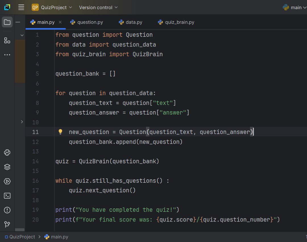 Shamshad_Gh786's tweet image. 🎯 Made a Python Quiz Game!
Test your knowledge with True/False questions and track your score in real-time.
#Python #Programming #LearnToCode
@a_daneshyar
@CodeToInspire
@f_forough