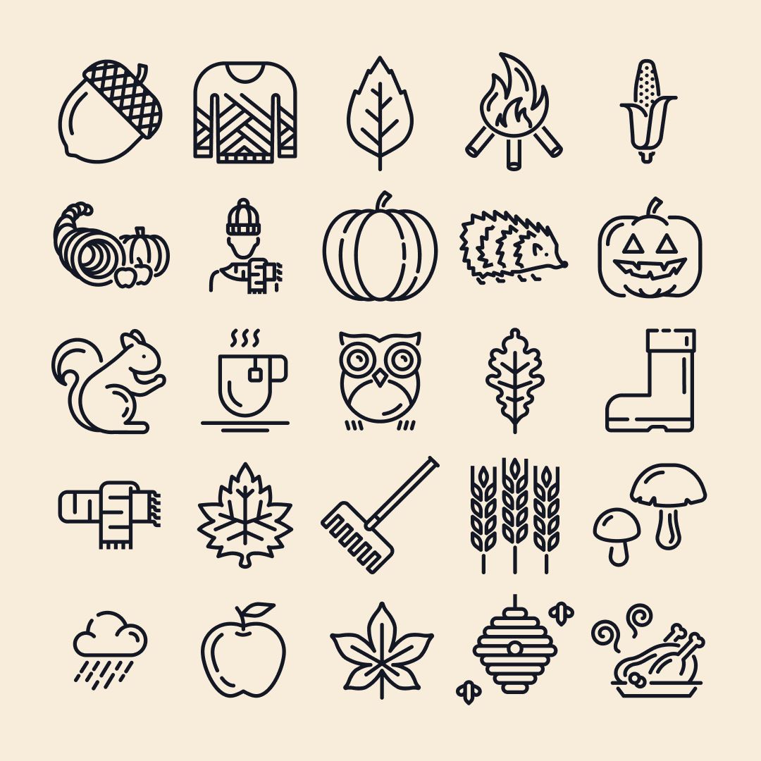 Do you prefer a hand-drawn or a clean line icon style for Fall?

Autumn icon sets by Linseed Studio (buff.ly/CMMEqAx) and P Thanga Vignesh (buff.ly/LlqpDgP)