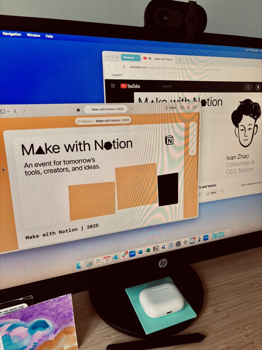 I wish I could be at #makewithnotion in SF but I’m tuning in from Chicago… sure would be a great time for a place property 📍 (here we come Notion maps?!)