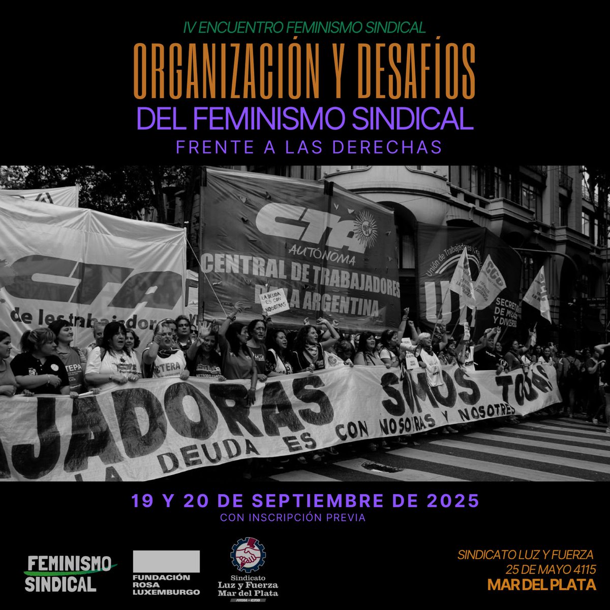 💜✊🏾IV Encuentro Feminismo Sindical

Organización y desafíos del feminismo sindical frente a las derechas

👉🏾Más información: rosalux-ba.org/2025/09/17/iv-…