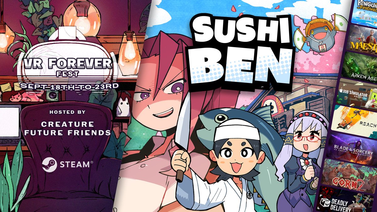 Sushi Ben - Steam release Sept. 18!! tweet media