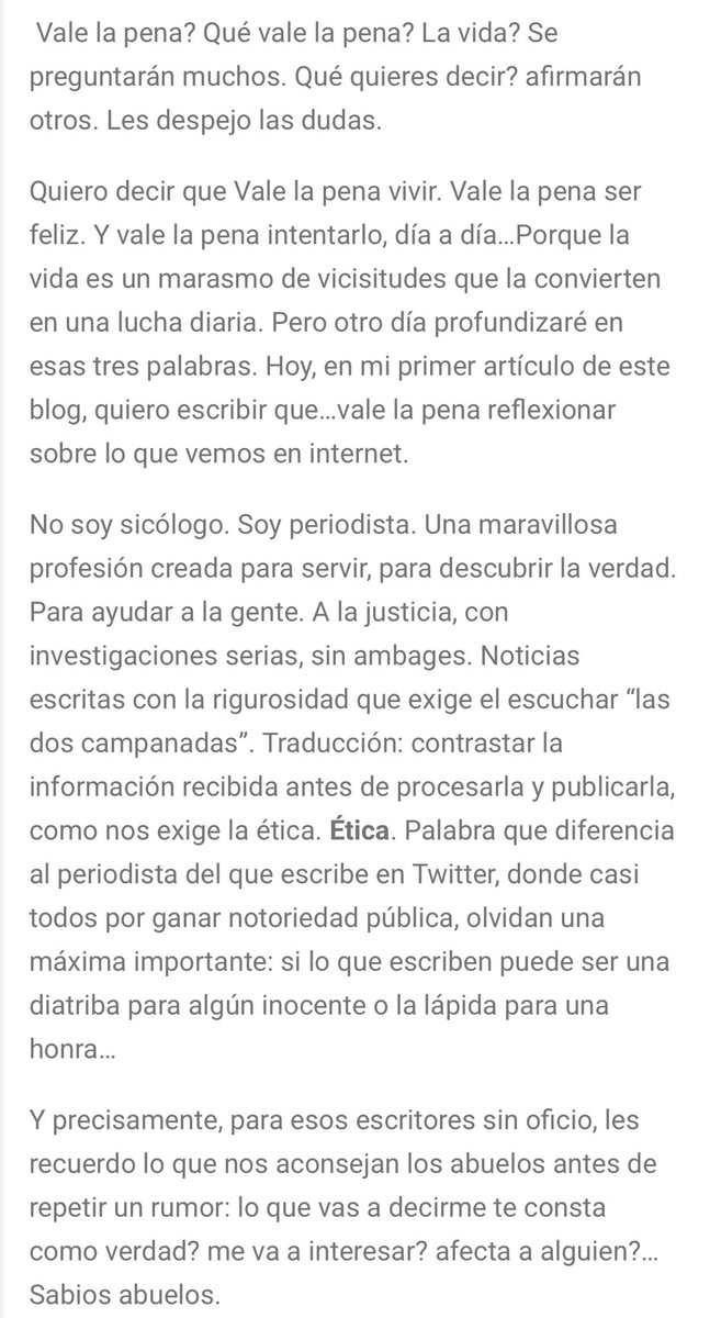 Esto escribí hace un par de años, cansado de ver tanta infamia en Twitter. Lamentablemente: Sigue vigente…