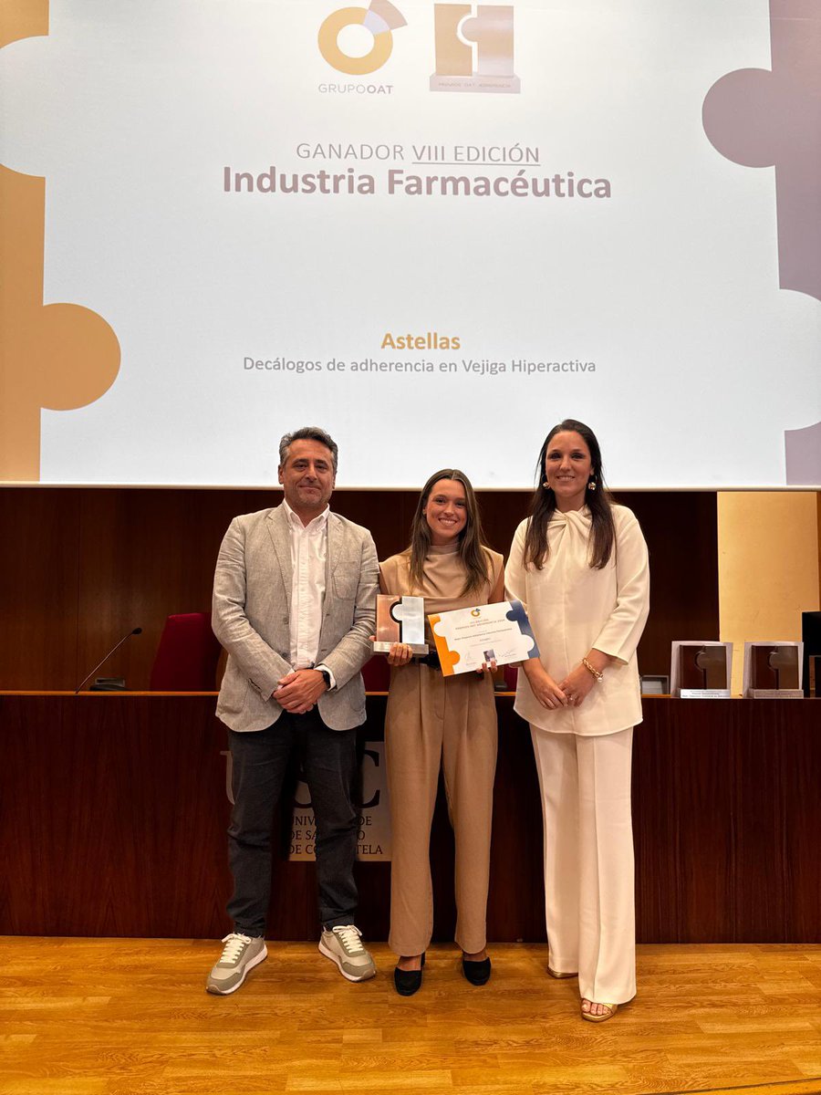 🏆 Categoría de mejor proyecto en Industria Farmacéutica 🏆

🥁El premio al mejor proyecto es para #AstellasPharmaEspaña <a href="/AstellasEurope/">Astellas Europe</a>

#PremiosOatAdherencia <a href="/ionIDeTlmatics/">ionIDe Telematics</a>