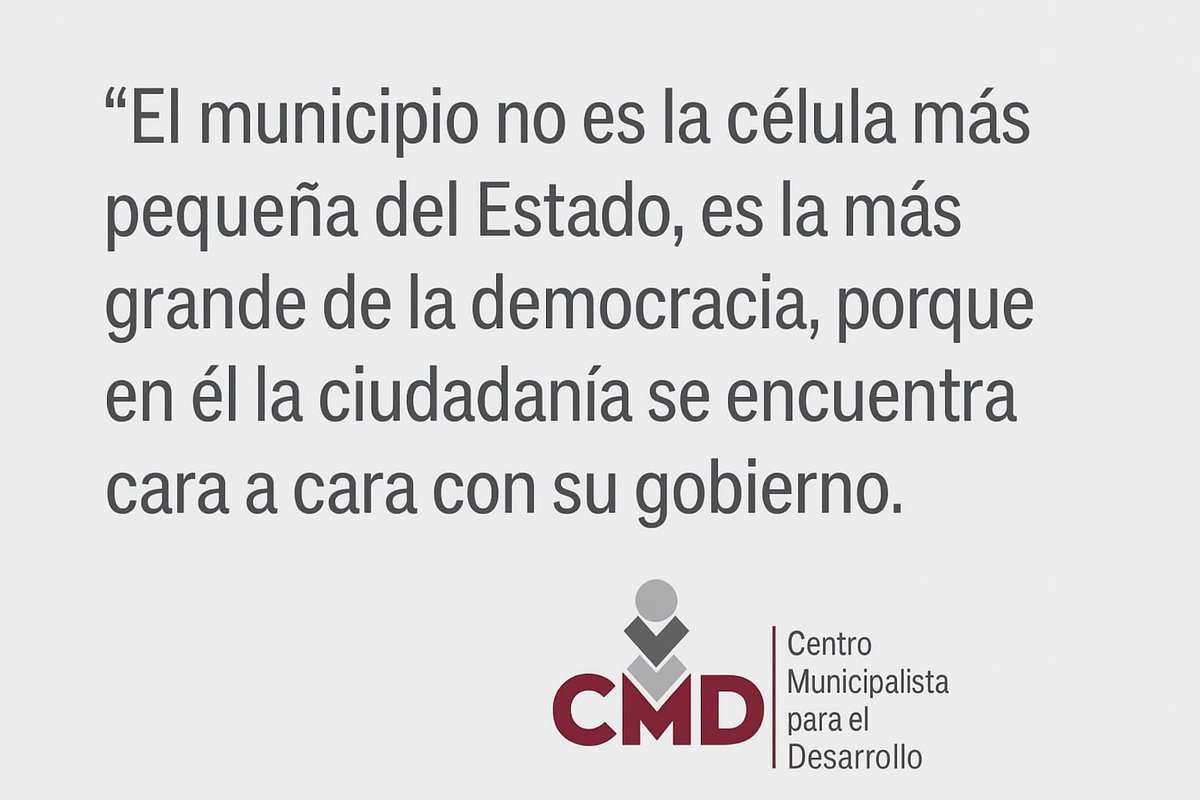 👉 En el Centro Municipalista para el Desarrollo (CMD) impulsamos la reflexión y la acción para fortalecer a los municipios.
💡 #Municipalismo #GobiernoLocal #Democracia
📲 WhatsApp +52 228 106 2801
cmdmexico.org