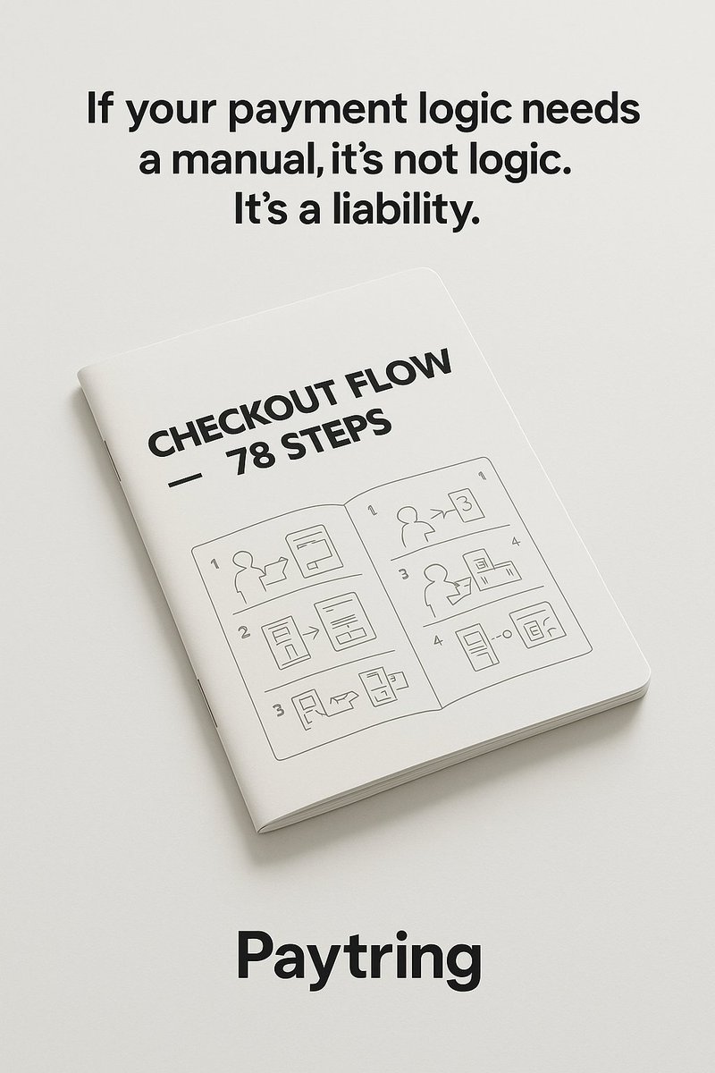 paytring's tweet image. If your payment logic needs a manual, it’s not logic. It’s a liability.

Poorly designed payment logic = friction. Paytring simplifies with orchestrated rules, retries, fallbacks.

#FrictionKills #PaymentLogicFail #SmartOrchestration #APACSMBs #SimplifyCheckout #ManualPayments…