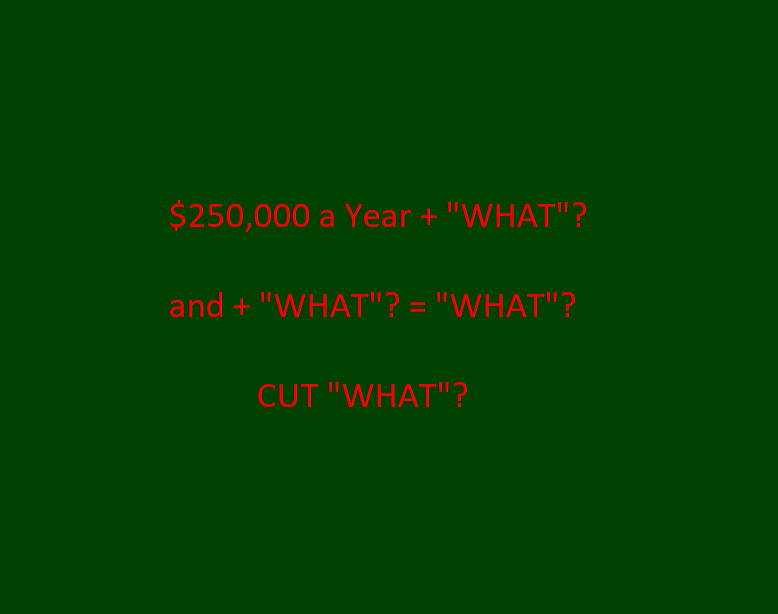 What needs to be Cut is Government's Silerity's...