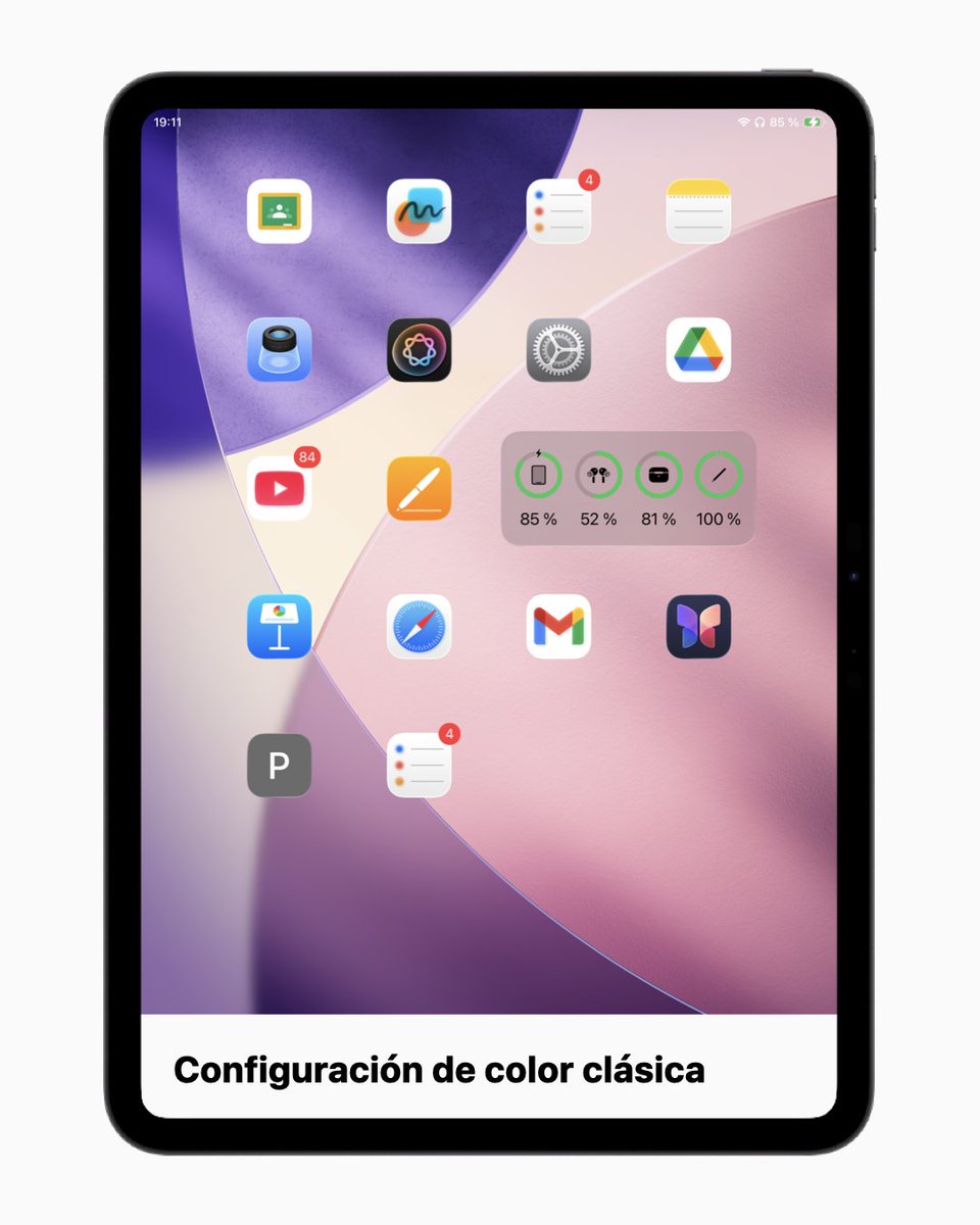 GoldenmacEDU (@goldenmacedu) on Twitter photo iPadOS 26 nos permite personalizar e nuestra pantalla de inicio como nunca. Desde el modo clásico a todo color hasta los iconos transparentes hay muchas posibilidades para explorar. ¿Con cuál te quedas?
#ipadOS26 #appleteacher #appleeduchat #appleedu #ADE #ADS #appleeduchates iPadOS 26 nos permite personalizar e nuestra pantalla de inicio como nunca. Desde el modo clásico a todo color hasta los iconos transparentes hay muchas posibilidades para explorar. ¿Con cuál te quedas?
#ipadOS26 #appleteacher #appleeduchat #appleedu #ADE #ADS #appleeduchates