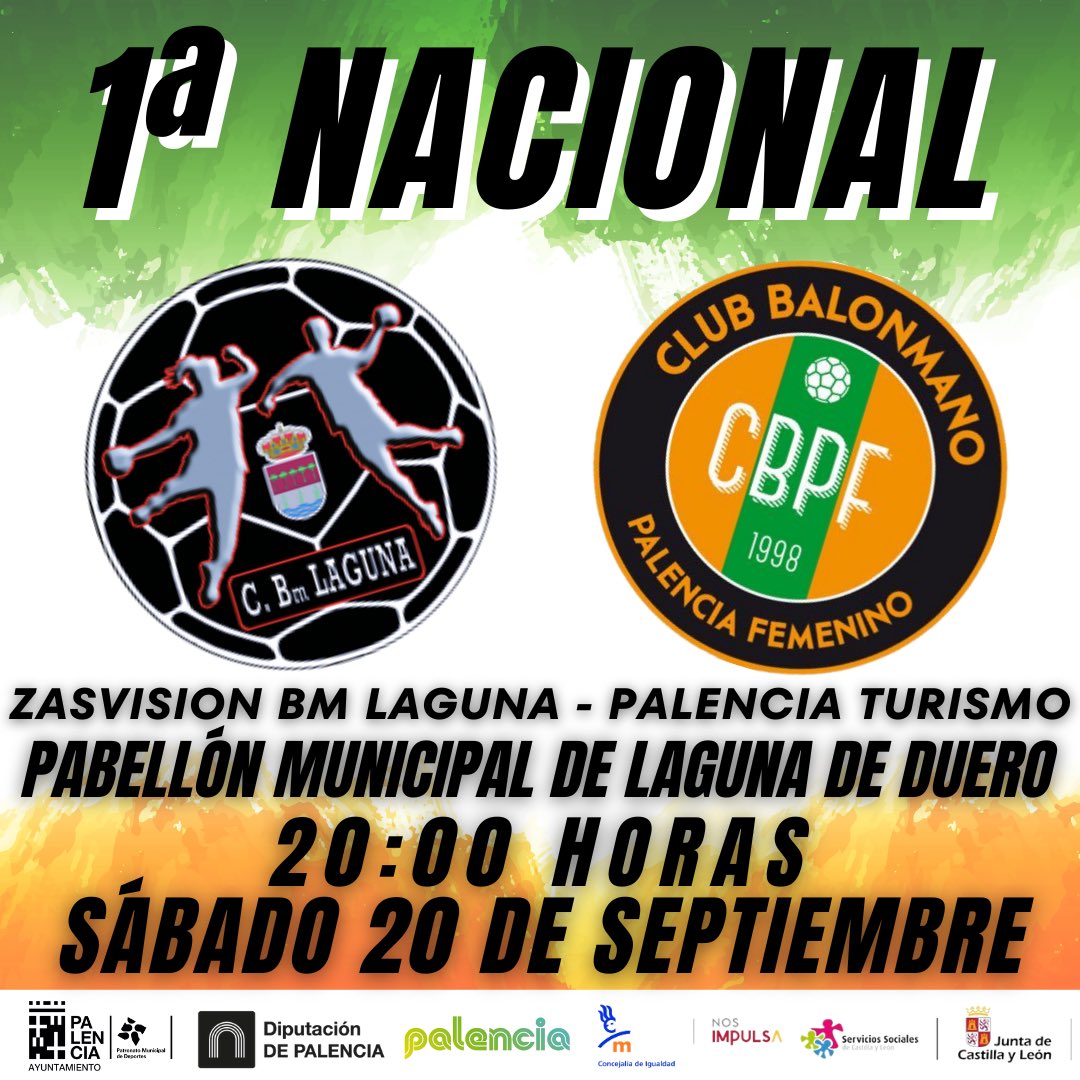 🤾🏼‍♀️ Nuestro equipo senior del <a href="/PalenciaTurismo/">Palencia Turismo</a> dará comienzo a la liga en tierras vallisoletanas (PABELLÓN MUNICIPAL DE LAGUNA DE DUERO), el SÁBADO 20 de SEPTIEMBRE a las 20:00 horas se medirán al conjunto del <a href="/BalonmanoLaguna/">Balonmano Laguna</a> 
💪🏽¡MUCHA SUERTE EN ESTE ARRANQUE DE LIGA!🤪
