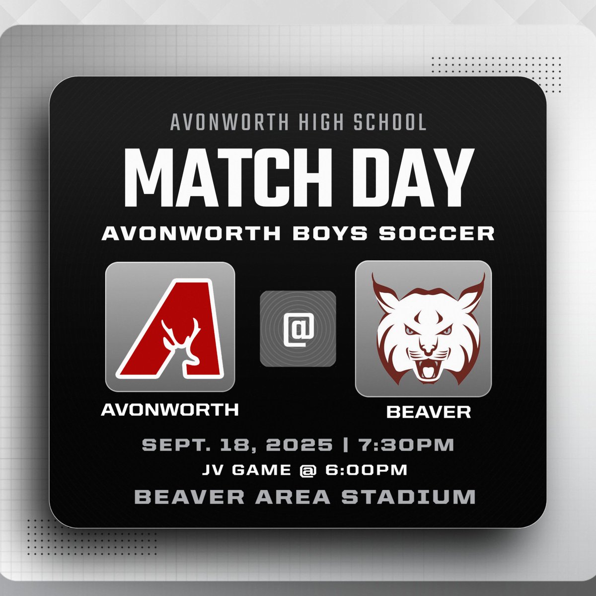 ⚽️Lopes are on the road to take on the Beaver Bobcats! Come out to support the team as we travel to a big section matchup! GO LOPES!! 🅰️⬛