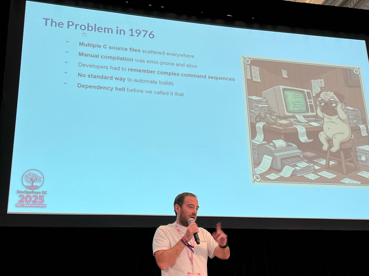 DevOpsDaysDC's tweet image. Time to talk about make files!