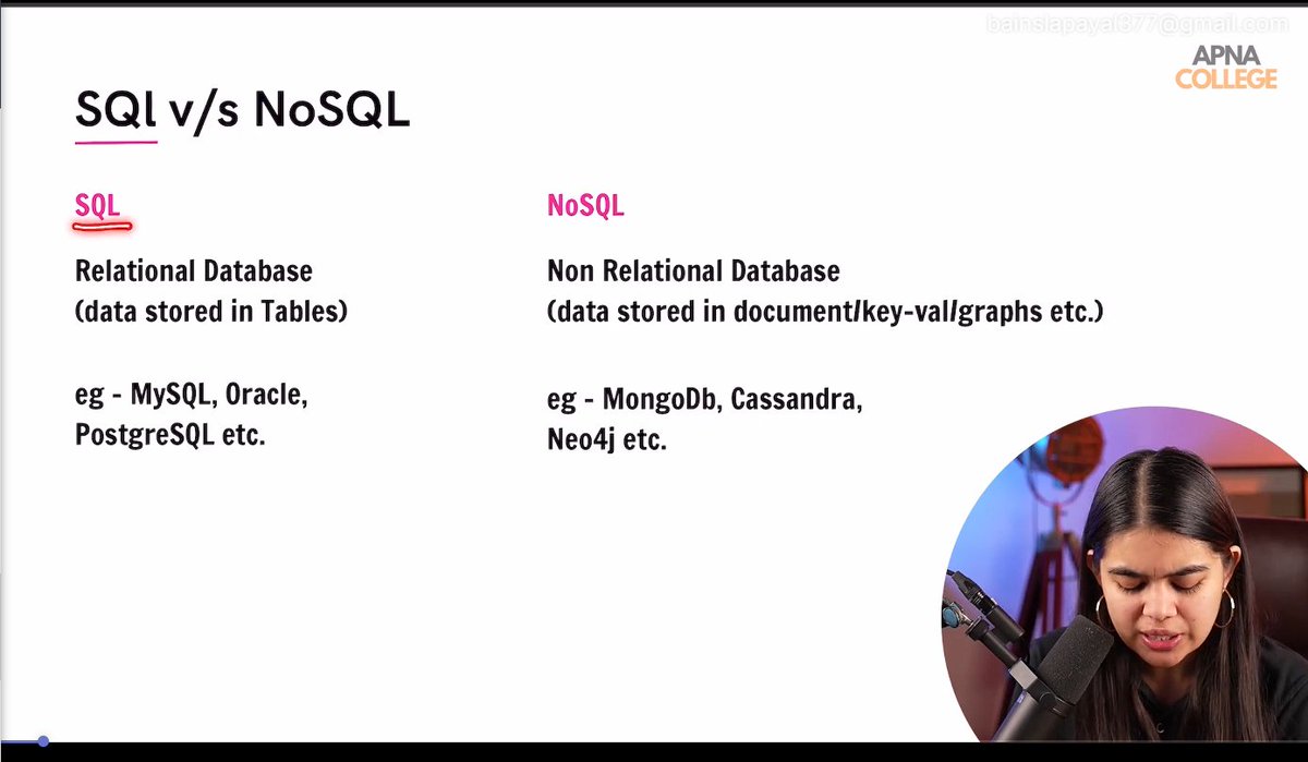 payalbains53359's tweet image. Day 81 of #100DaysOfCode 🚀
📌 Today Covered in DSA :-
DP: LCS (Memoization)
💻 Web Dev:
📂 Database
🧠 SQL
⚔️ SQL vs NoSQL
📊 Table
🛠️ SQL Installation
#100DaysofCode #JavaJourney #CodingChallenge
@ApnacollegeX @ShradhaKhapra_
