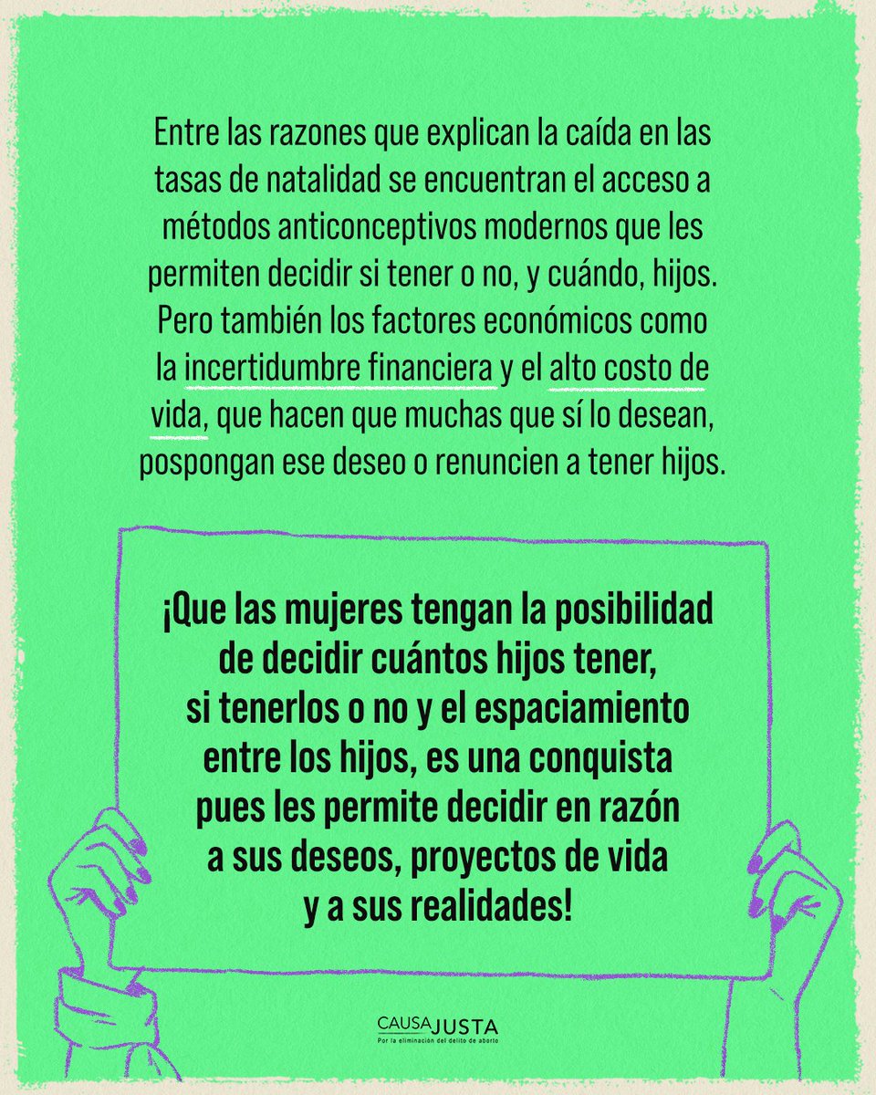 🚨 Los discursos pronatalistas vulneran la autonomía reproductiva‼️