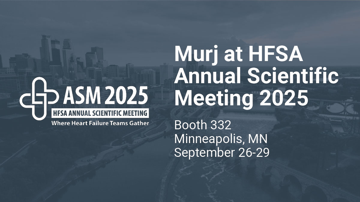 #HFSA2025 is just around the corner. Let’s connect in Minneapolis to exchange ideas on advancing heart failure care and see firsthand how Murj transforms fragmented cardiac device data from a burden into a strategic asset.

📅 September 26–29
📍 Booth 332 | Minneapolis, MN 
🤝