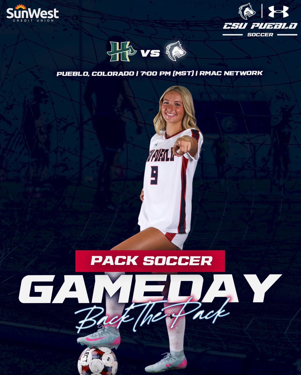 CSU Pueblo Women's Soccer (@csup_wsoccer) on Twitter photo 🚨⚽️ GAMEDAY
Head down to Gonzales Stadium and watch <a href="/csup_wsoccer/">CSU Pueblo Women's Soccer</a> as they host Cal Poly Humboldt under the lights starting at 7PM
Can't make it? Follow the Pack using the links below
📊bit.ly/3K2lXyi
🎥bit.ly/3K29o5S
#DevelopingChampions #BackThePack 🚨⚽️ GAMEDAY
Head down to Gonzales Stadium and watch <a href="/csup_wsoccer/">CSU Pueblo Women's Soccer</a> as they host Cal Poly Humboldt under the lights starting at 7PM
Can't make it? Follow the Pack using the links below
📊bit.ly/3K2lXyi
🎥bit.ly/3K29o5S
#DevelopingChampions #BackThePack