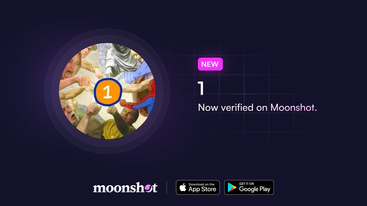 1 coin can change your life ($1) is now verified on Moonshot.