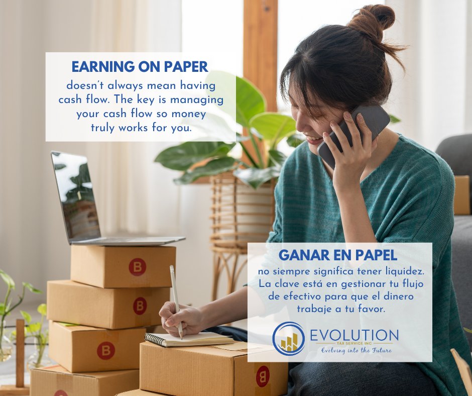 EvolutionTax_S's tweet photo. 📉 Do your reports show profits, but your bank account says otherwise?
It’s time to take a deeper look.
💡 At Evolution Tax Service, we know real profitability isn’t just on paper—it’s in how you manage cash flow, earnings, and financial decisions. https://t.co/sRJoh77Shy