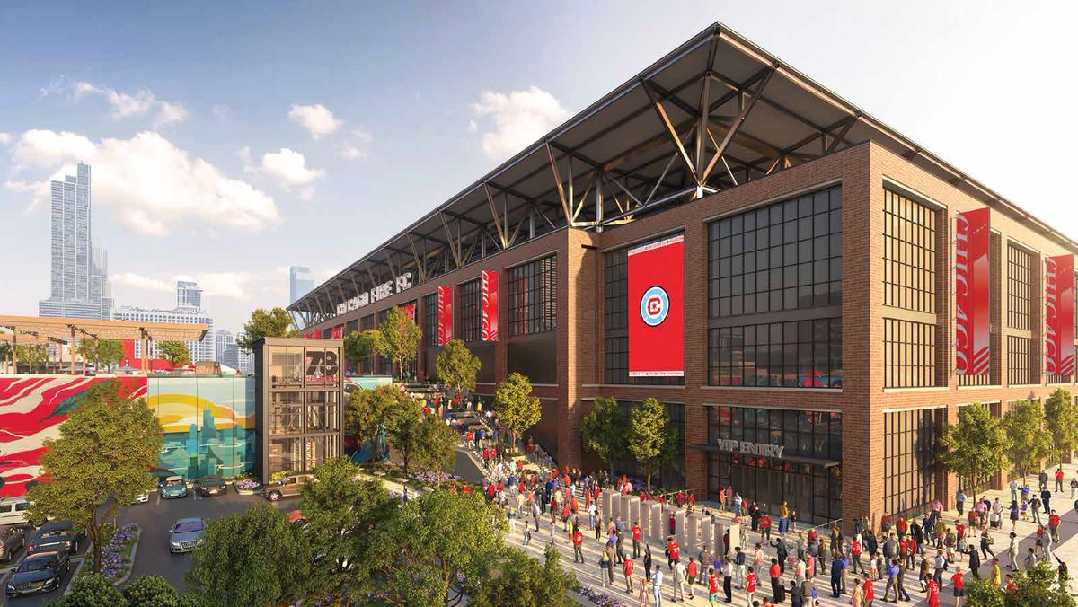 Plan Commission approved Related Midwest's updated proposal for The 78, a 62-acre mixed-use development at Roosevelt and Clark. The project's $650 million first phase features a 22,000-seat Chicago Fire FC stadium, as well as riverfront open space and recreational fields.