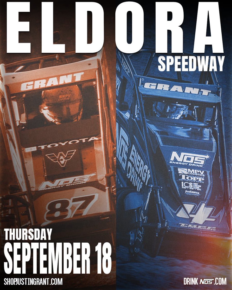 Double duty today at Eldora Speedway in the <a href="/_CBIndustries/">CB Industries</a> and <a href="/TOPPMotorsports/">TOPP Motorsports</a> hot rods!

<a href="/NosEnergyDrink/">NOS Energy Drink</a>