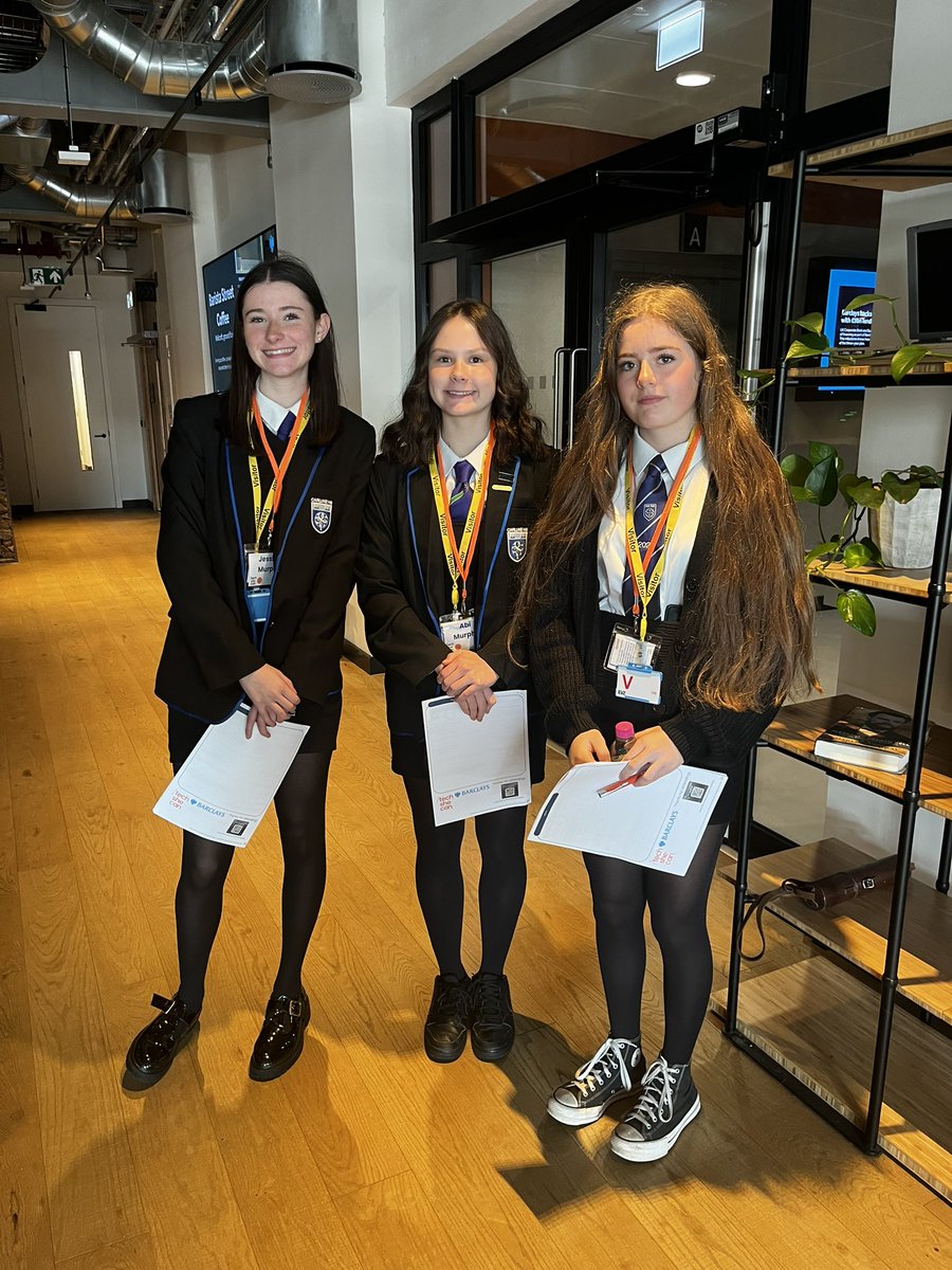 What a trip to Barclays with SheCanTech! The girls were given the low down on their graduate apprenticeships. They found out first hand what a career in tech would be like and learned about the Barclays values of respect, integrity, stewardship, service and excellence.