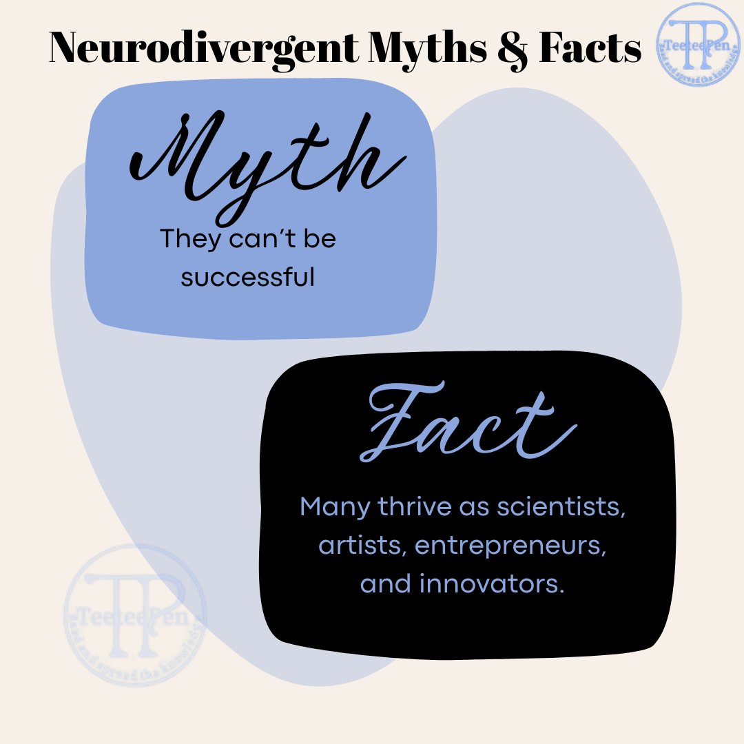 TeeteePen69's tweet photo. 🧠✨ Neurodiversity: Myths vs Facts
So many misconceptions still exist about neurodiversity.
Let’s set the record straight 👇 #Neurodiversity #inclusionmatters #EducationForAll #neurodivergent https://t.co/YG5wy4kJ80