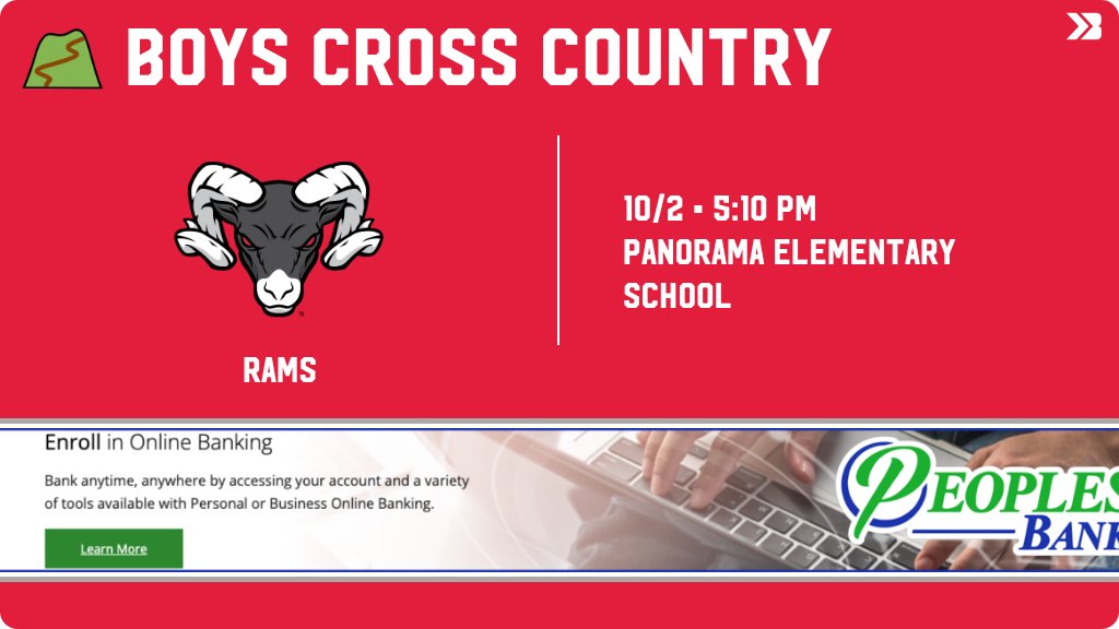 Greene County Rams (@greenecntyrams) on Twitter photo Boys Cross Country (Varsity) Meet Day! - Check out the event preview for the Greene County Rams. It starts at 5:10 PM and is at Panorama Elementary School. gobound.com/ia/ihsaa/boysc… Boys Cross Country (Varsity) Meet Day! - Check out the event preview for the Greene County Rams. It starts at 5:10 PM and is at Panorama Elementary School. gobound.com/ia/ihsaa/boysc…