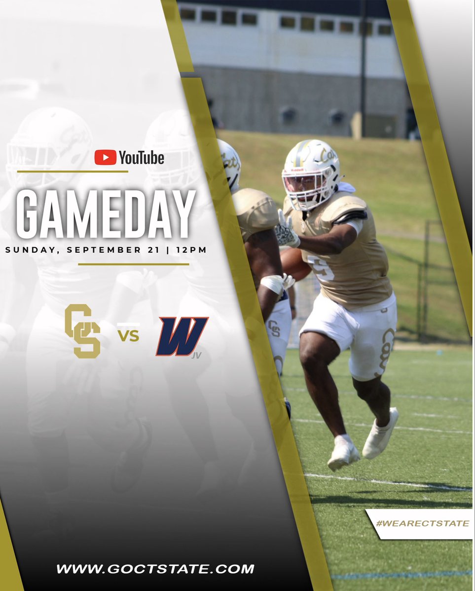 The pride heads across state to take on west conn this Sunday. Tune in &amp; subscribe to our page @ctstateathletics on YouTube. #Wearectstate