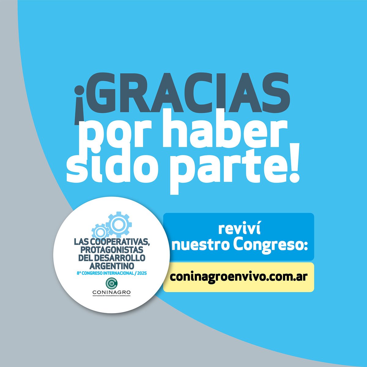 🚜🇦🇷 ¡Un nuevo Congreso llegó a su fin!👏🏼

🫡Agradecemos a todos los que lo hicieron posible.💪🏻

🖥️ REVIVÍ EL CONGRESO AQUÍ⬇️

🌐 coninagroenvivo.com.ar

 #conectatealcongreso2025