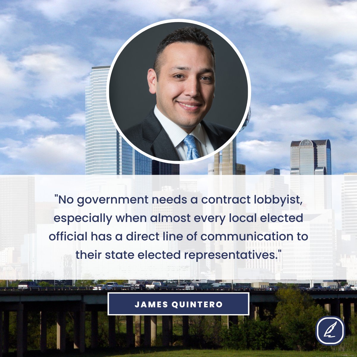 TPPF's tweet image. The city of Dallas approved an amendment to its 2025-26 budget that significantly cuts spending on contract lobbyists, and instead returns those funds back to taxpayers in the form of a lower property tax rate.