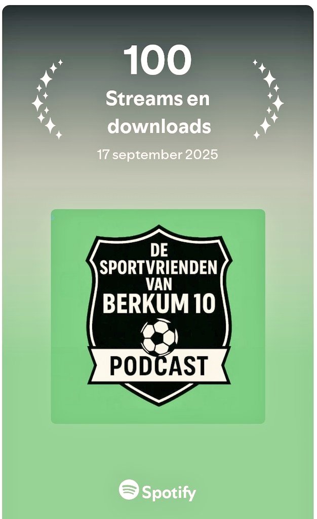 Mijlpaal voor de podcast! Volg jij ons al? Deel hem met je vrienden en bekenden! #HeleenPeter @vvberkum <a href="/SlagerijvGuilik/">Slagerij van Guilik</a> <a href="/terranautic/">Terra Nautic</a> <a href="/JTvHoudt/">JT</a>