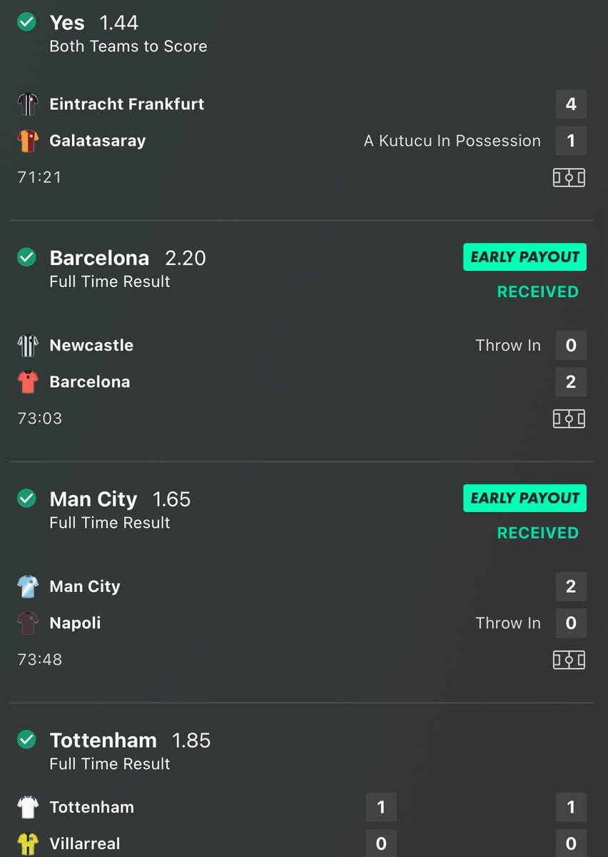 GambIingPro's tweet image. BOOOOOOOOOOOOM!!!! MY CHAMPIONS LEAGUE MEGA ACCA IS A WINNER🔥🔥🔥🔥🔥🔥🔥🔥🔥🔥🔥🔥🔥🔥🔥🔥🔥🔥

60/1 odds boosted to over 70/1 with the 365 acca boost!🚀💰

WHO BACKED IT WITH ME?👀🔥🔥🔥🔥