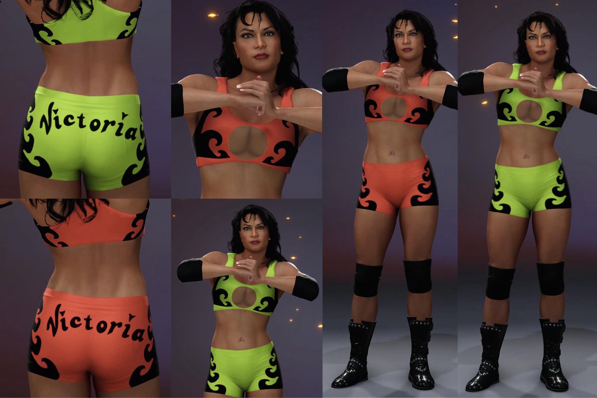 2002 gears have been fixed and finished, uploading right now under “Victoria” and “tonytrbl” tags! #WWE2K25
