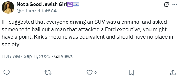 mattforney's tweet photo. Meet Charlie Kirk assassination enjoyer and RFH fangirl Jennie Tetrault, aka @estherzelda0514. Here's a sampling of Tweets where she justifies the murder. According to an archive of her Twitter, she lives in Mesa, Arizona. Smile for the camera, Jennie! You're now famous. https://t.co/K6lyEu8bfu