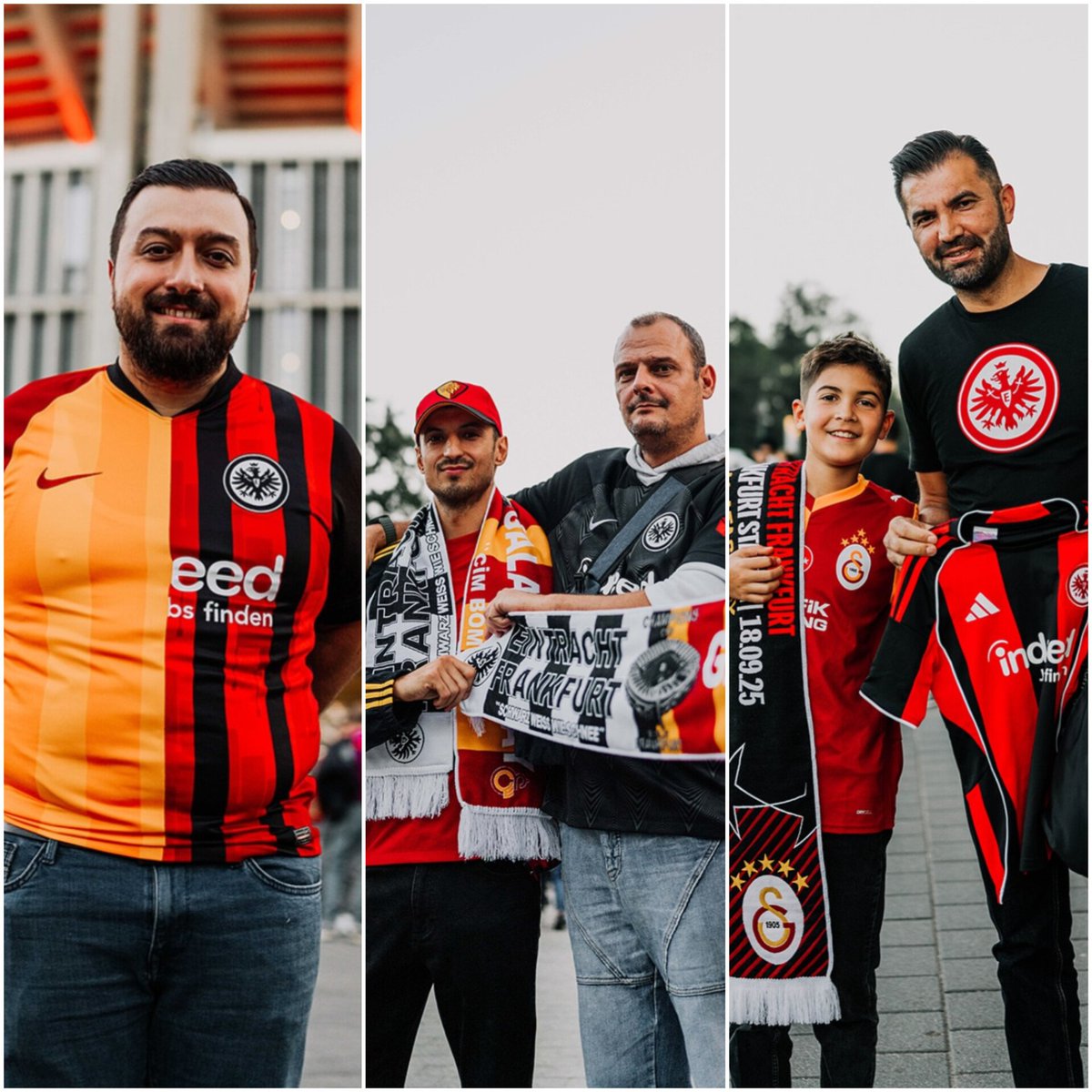 Frankfurt - Galatasaray maçı öncesi dostluk rüzgarları.