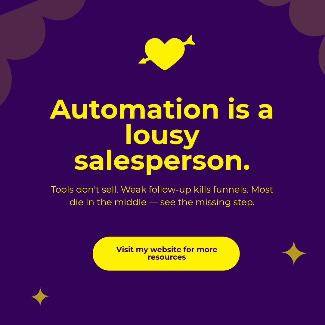 kwabenaokyire's tweet image. Automation won&apos;t sell for you. Use automation + human follow-up + 3 stages. Which stage fails? Visit my website for more resources

#digitalmarketing #salesops #salesautomation #leadgeneration #salessystem #kwabenaokyire