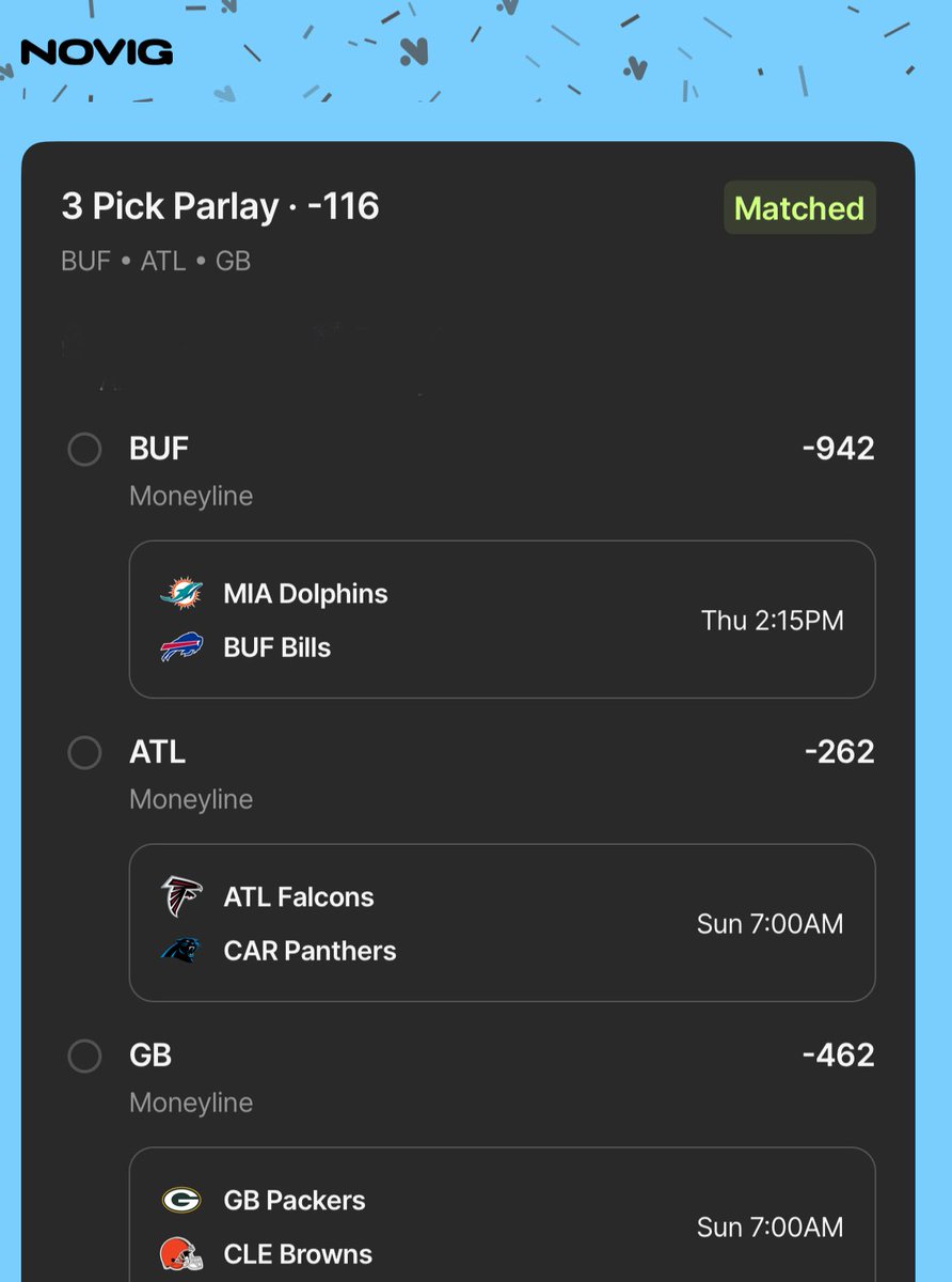ballincolinbets's tweet image. #KeepItSimple week 3! 

I’m in Hawaii so I can’t use Onyx. If I was back home that play is what I would run to keep it to two of the best teams in the NFL. *This is my recommendation if tailing*

Since I am here, I am running the Novig play. I like the Falcons to take care of…